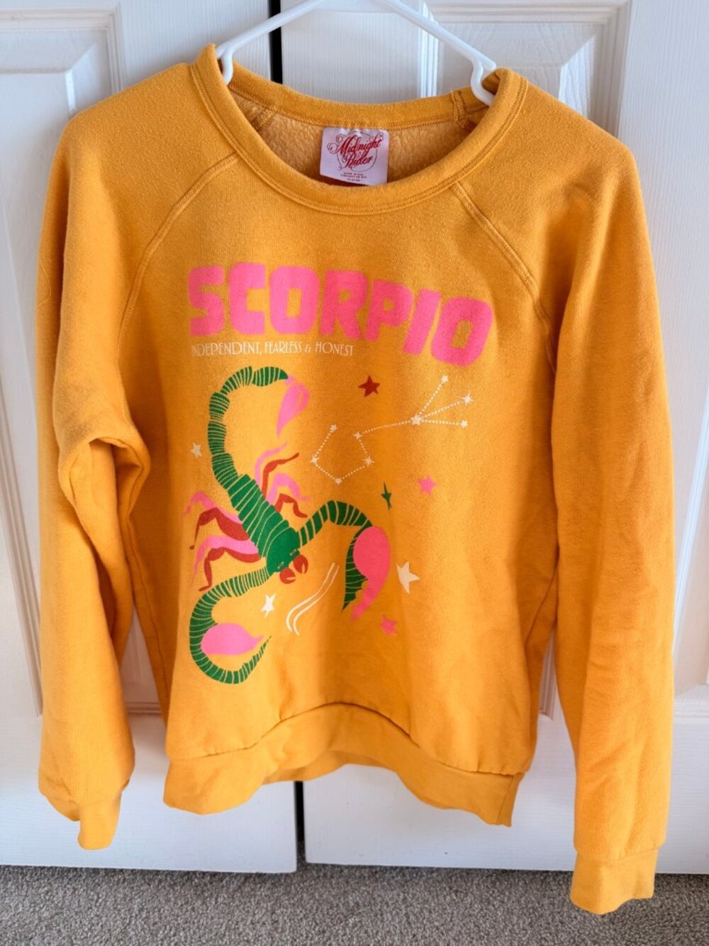 Anthropologie Midnight Rover Scorpio Zodiac Sweatshirt — Size M